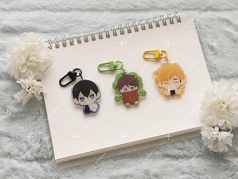 epoxy keychains — haikyu!!