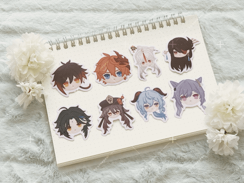 chibi head — genshin (liyue)