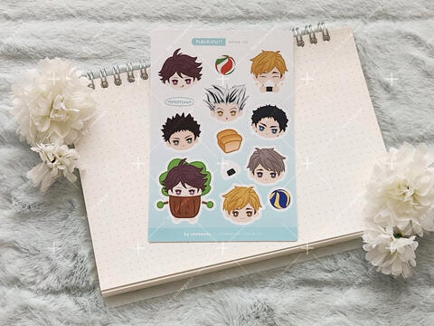 haikyu!! series 2 — sticker sheet